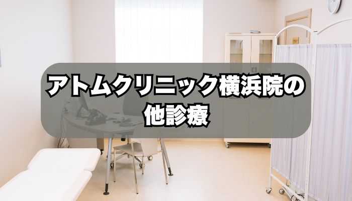 アトムクリニックAND美容外科 横浜院の診療メニュー